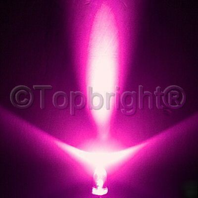 30PCS ultra bright pink led 5MM 8000 mcd free r&sh