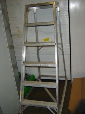 Alloy aluminium 6 tread step ladders 