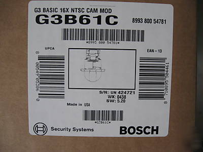 Bosch phillips camera G3BPW60P ltc 9543/00 G3B61C G3