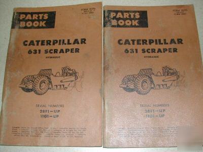 Caterpillar 631 hyd scraper parts manual cat 28F 11G