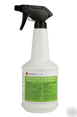 Crypton green disinfectant/deodorizer cleaner fabric