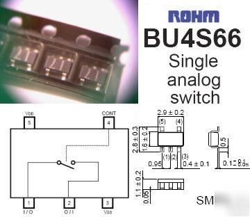 10 smd smt analogue switch BU4S66 SMP5