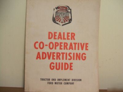 1960S ford tractor dealer advertising guide