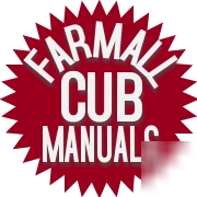 Farmall cub 1947-64 tractor manuals 11 service manual's