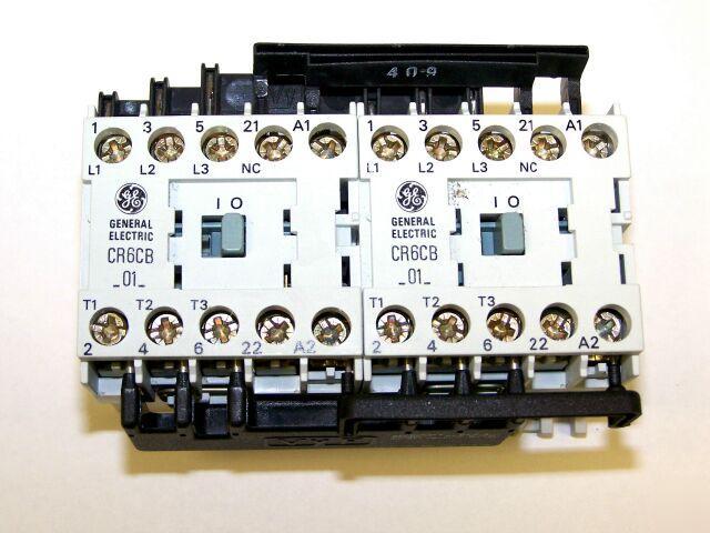 Ge miniature contactor CR6VAA3B 120V s+s CAU4-5-01-120