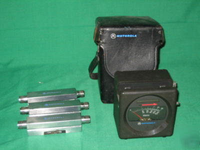 Motorola wattmeter + case + element st-1276 1266 1246