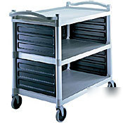 New cambro catering vending service utility cart black