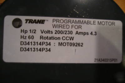 New trane / as ecm 2.3 motor head- 1/2 hp- w/ shop wear