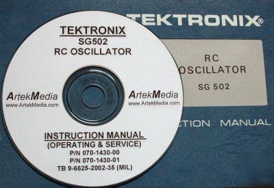 Tek SG502 instruction (ops, service, cal) manuals (3)