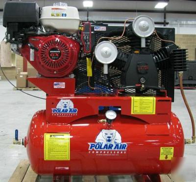 Eaton compressor 13 hp honda, 30-gal gas air compressor