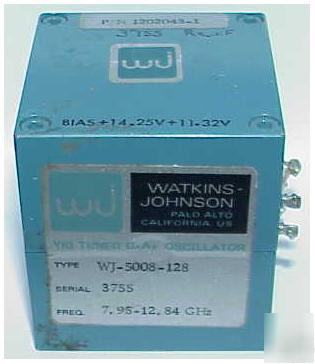 06-02097 - watkins-johnson 8-12GHZ yig tuned oscillator