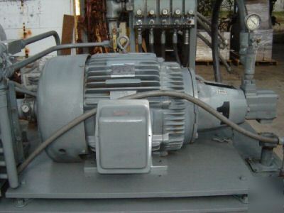 40 hp hydraulic power unit elec motor vickers parker 