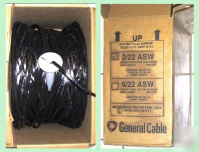 750' general cable commo/phone drop wire 2/22 asw, 2TPR