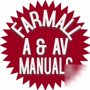 Farmall a & av 1939-47 owner's & service manual's ihc