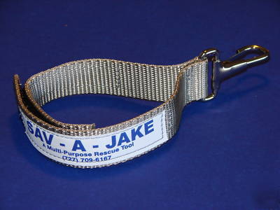 Firefighter glove strap - 30 pack sav-a-jake silver