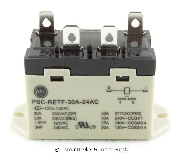 New relay 30 amp 24 volt ac panel mount 