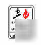 New sign - ''in case of fire...'' - 7'' x 7''
