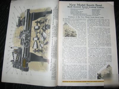Vintage south bend lathe mechanic handbook no. 44 1929