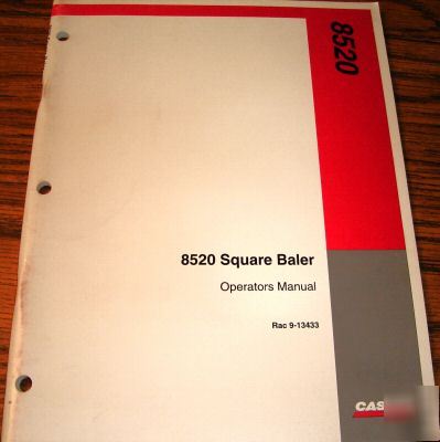 Case ih 8520 square hay baler operator's manual