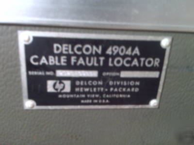 Hp delcon 4904A cable fault locator