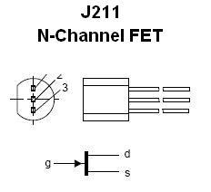 J211 n-channel hf/vhf jfet transistor kit (#2360)