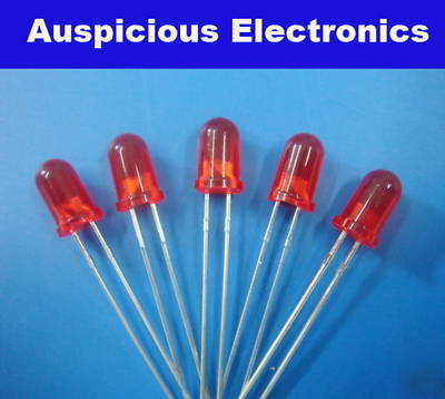 200PCS , red, 5MM diffused led +free resistors