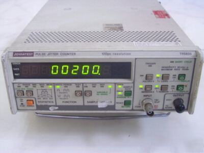 Advantest pulse jitter counter TR5835 & gp-ib TR13007A
