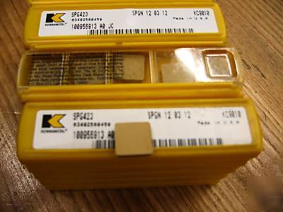 New 100 kennametal spg 423 KC9010 carbide inserts E413
