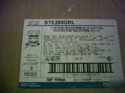 New t&b STE250GRL star teck fitting have 5 explosion 