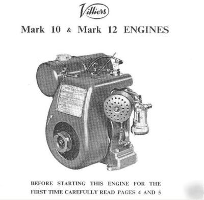 Villiers manual part C12 mark mk 10 12 10/1-12/2 99 120