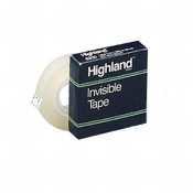 3M highland invisible tape 3/4IN x 1000IN |pack of 6|