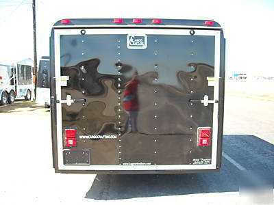 7X12 enclosed utility cargo two bike motorcycle trailer