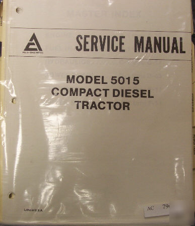 Allis chalmers 5015 compact tractor service manual 