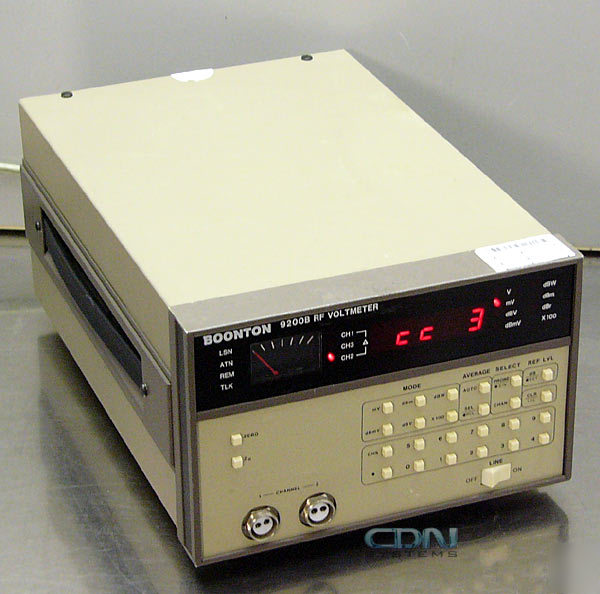 Boonton 9200B rf voltmeter w/ hp-ib & 2ND channel opt.s