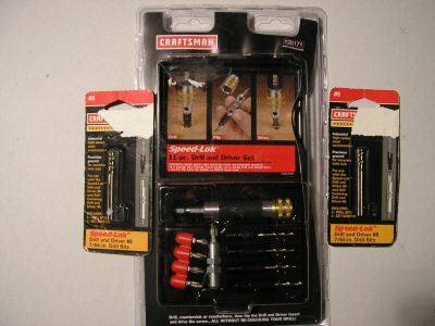 Craftsman speed-loc 11-pc. drill driver set
