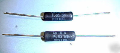 Dale resistor 5.6 ohm 5% cw-5-5 vishay lot of 20