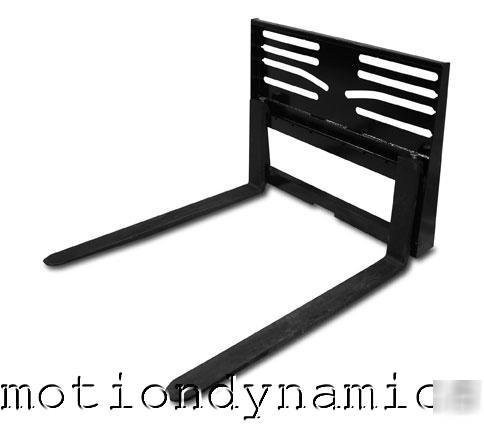 Motiondynamics bobcat skid steer forks/frame attachment