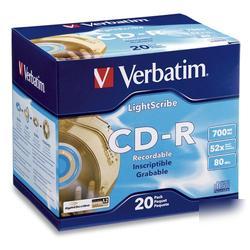 New verbatim lightscribe 52X cd-r media 95092