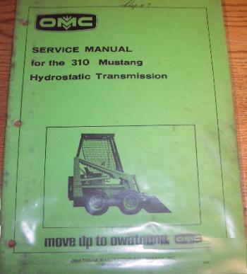 Omc mustang 310 loader transmission service manual