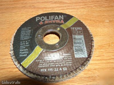 Pferd grinding flap disc polifan extra 4 1/2 x 7/8 60 