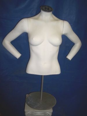 1 female mannequin dress form display clothes fixture