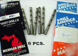 12 pcs. usa #14 hss jobber drills - bright