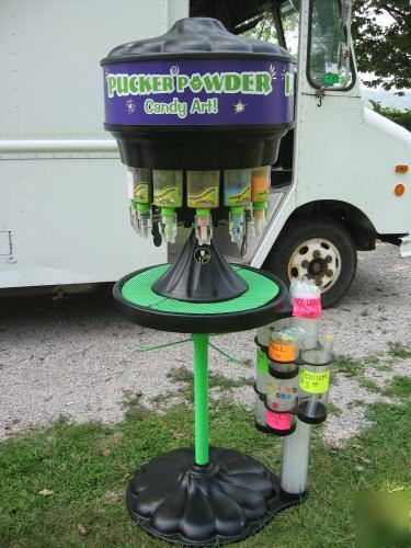 3-pucker powder candy machines, money making investment