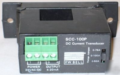 Fw bell scc-100P dc current transducer sensor 24V ac/dc
