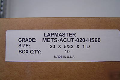 Lapmaster mets-acut-020-HS60 abrasive cut-off wheels 