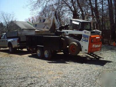 New 2007 dump trailer, load skidsteer, bobcat, jersey 