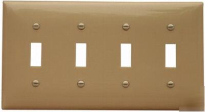 4G gang toggle switch wall plate