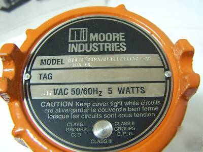 Moore dca/4-20MA/DH1L1/117AC-ad-10A-ex current alarm
