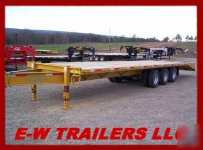New '10 pintle equipment trailer 34' triple with duals