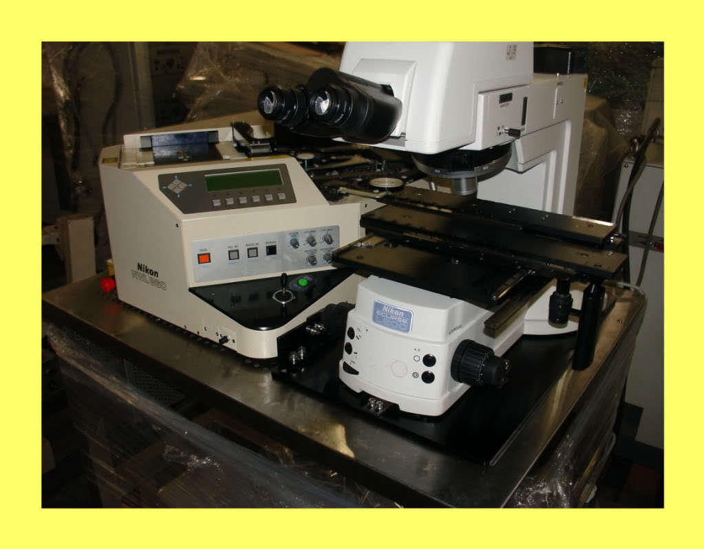 Nikon nwl-860 tmb wafer loader, eclipse L200 microscope